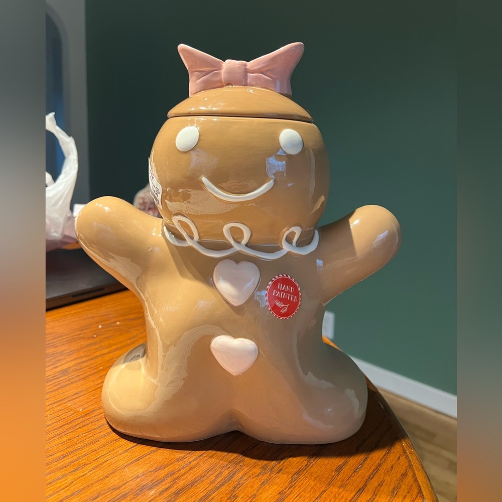 Peppermint & Pine girl cookie jar